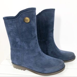 ULÄN RAINY STEPS waterproof navy BOOTS VGC size women’s 7 US